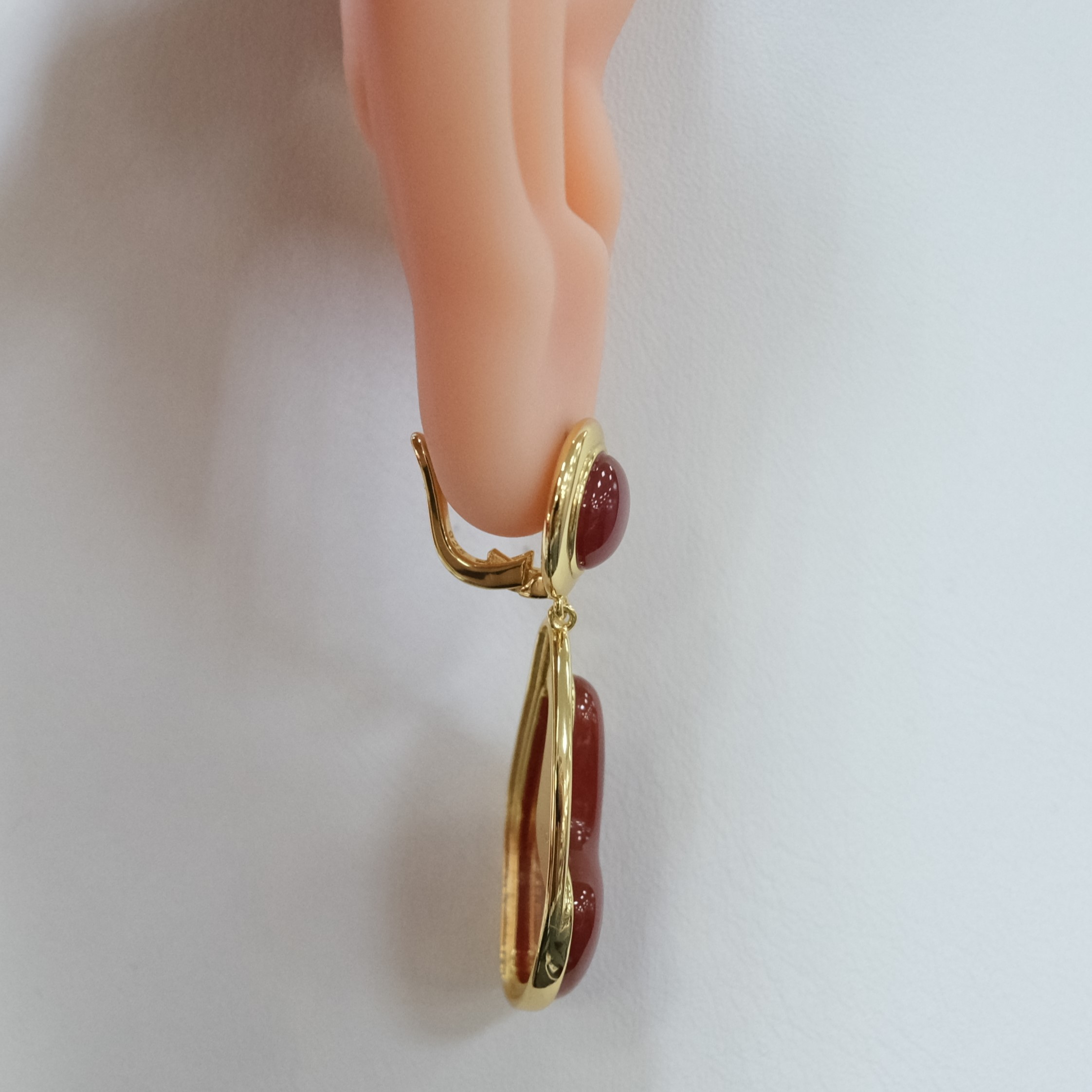 Серебряные серьги с агатами